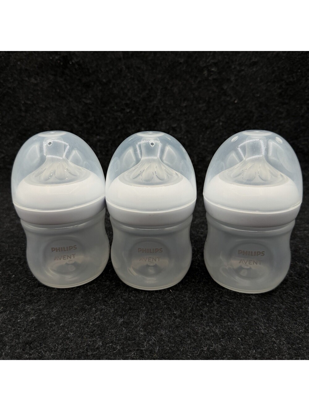 Philips Avent Natural Baby Bottles Slow flow/ Flow 2, 4 oz Lot Of 3
